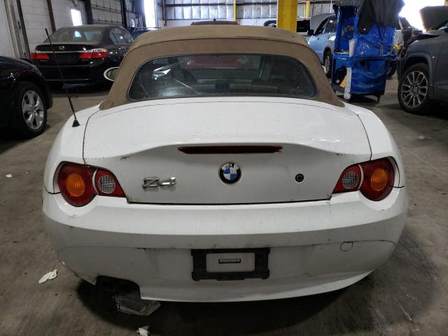 4USBT53483LU04723 - 2003 BMW Z4 3.0 WHITE photo 6