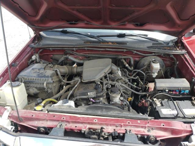 5TETX22N85Z012210 - 2005 TOYOTA TACOMA ACCESS CAB წითელი ფოტო 11