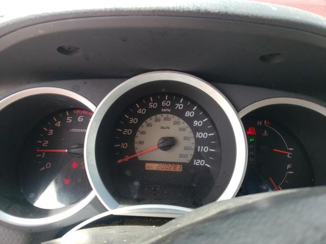 5TETX22N85Z012210 - 2005 TOYOTA TACOMA ACCESS CAB წითელი ფოტო 9