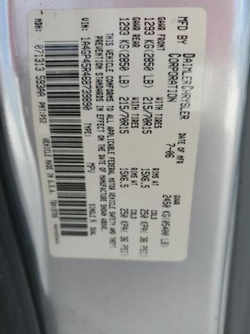 1A4GP45R46B739890 - 2006 CHRYSLER TOWN & COU 银色 照片 13