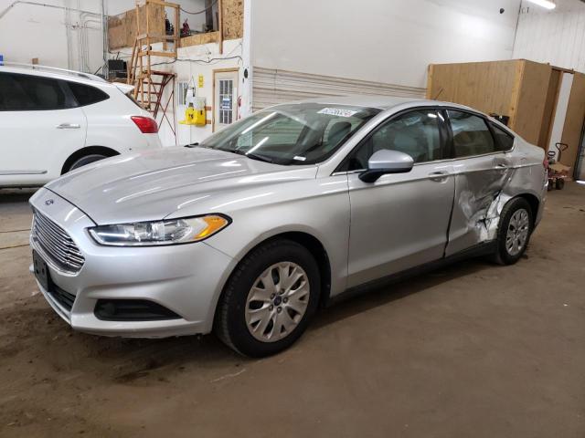 3FA6P0G79DR267531 - 2013 FORD FUSION S SILVER photo 1