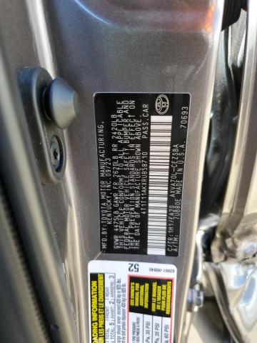 4T1T11AKXRU858710 - 2024 TOYOTA CAMRY SE NIGHT SHADE CHARCOAL photo 12