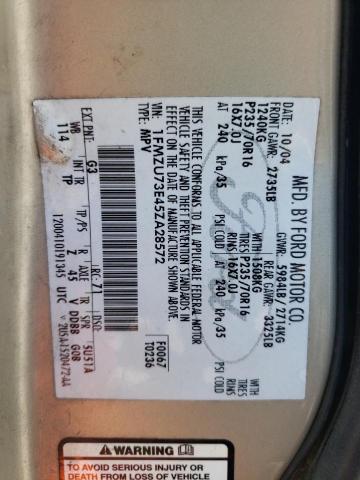 1FMZU73E45ZA28572 - 2005 FORD EXPLORER XLT GOLD photo 14