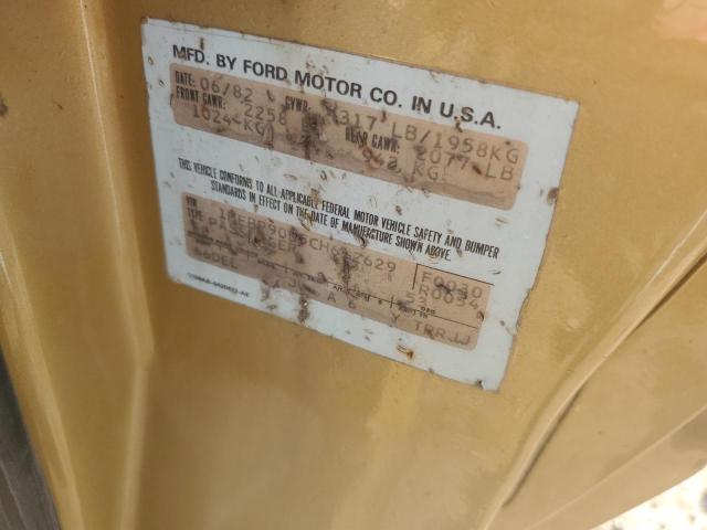 1MEBP90D5CH612629 - 1982 MERCURY COUGAR XR7 金色 照片 12