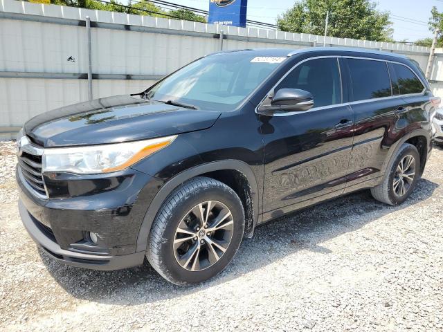 5TDJKRFH7GS228682 - 2016 TOYOTA HIGHLANDER XLE BLACK photo 1