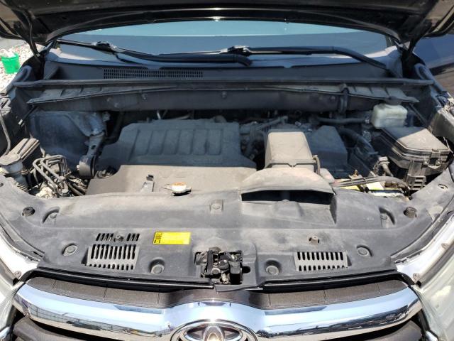 5TDJKRFH7GS228682 - 2016 TOYOTA HIGHLANDER XLE BLACK photo 12