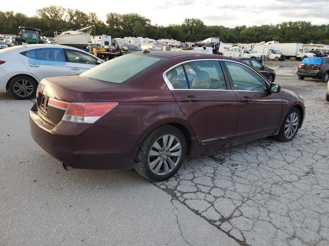 1HGCP2F88BA042416 - 2011 HONDA ACCORD EXL BURGUNDY photo 3