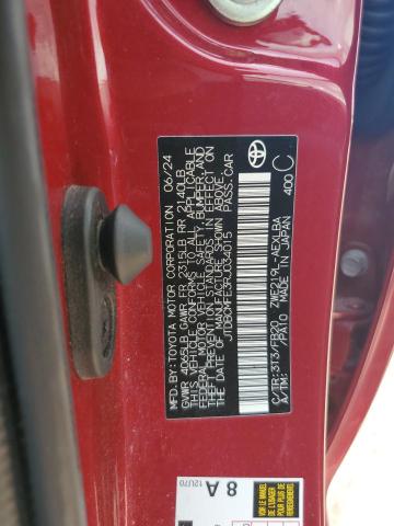 JTDBCMFE3RJ034015 - 2024 TOYOTA COROLLA LE Qırmızı foto 12