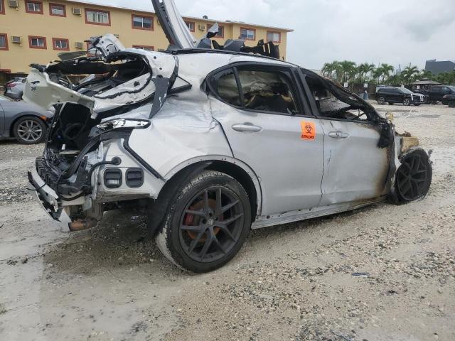 ZASPAKBN0M7D14767 - 2021 ALFA ROMEO STELVIO TI SILVER photo 3