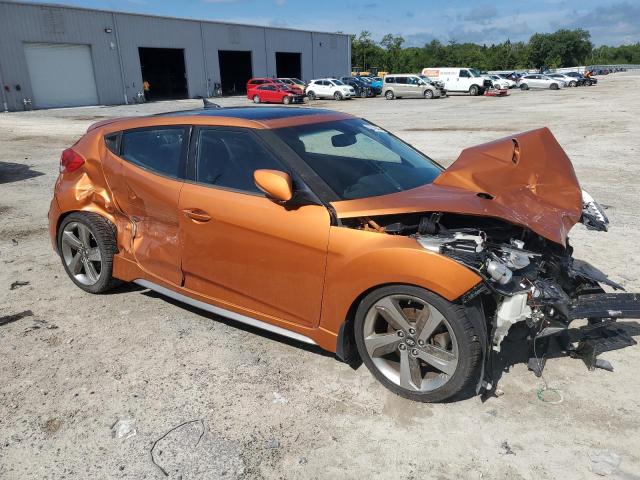 KMHTC6AE5DU181186 - 2013 HYUNDAI VELOSTER TURBO ORANGE photo 4