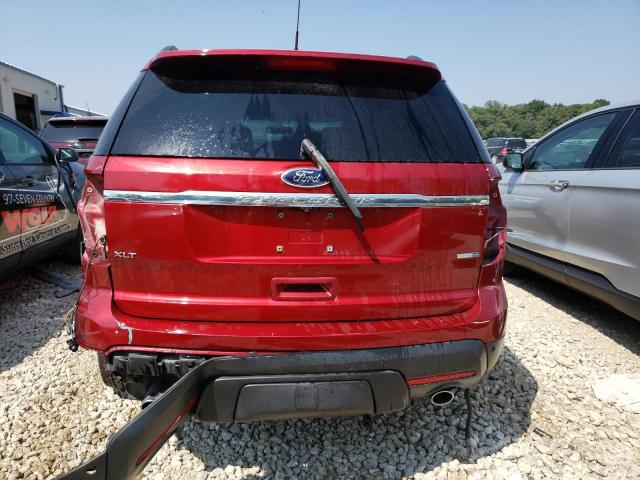 1FM5K8D87FGB08545 - 2015 FORD EXPLORER XLT RED photo 6