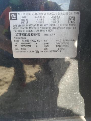 3GYFNBE38CS569485 - 2012 CADILLAC SRX PERFORMANCE COLLECTION BLACK photo 13