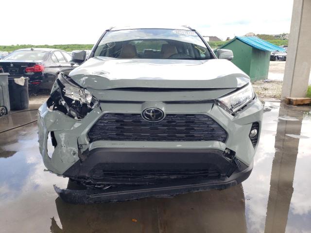 JTMC1RFV7KJ006019 - 2019 TOYOTA RAV4 XLE PREMIUM GREEN photo 5