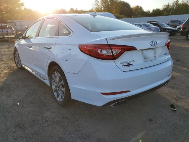 5NPE34AF5GH297383 - 2016 HYUNDAI SONATA SPORT WHITE photo 3