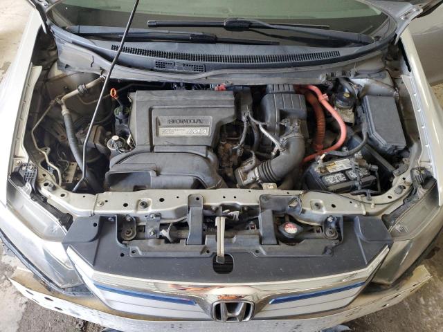 JHMFB4F26CS007336 - 2012 HONDA CIVIC HYBRID SILVER photo 11