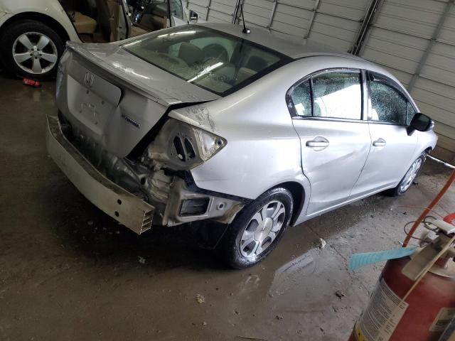 JHMFB4F26CS007336 - 2012 HONDA CIVIC HYBRID SILVER photo 3