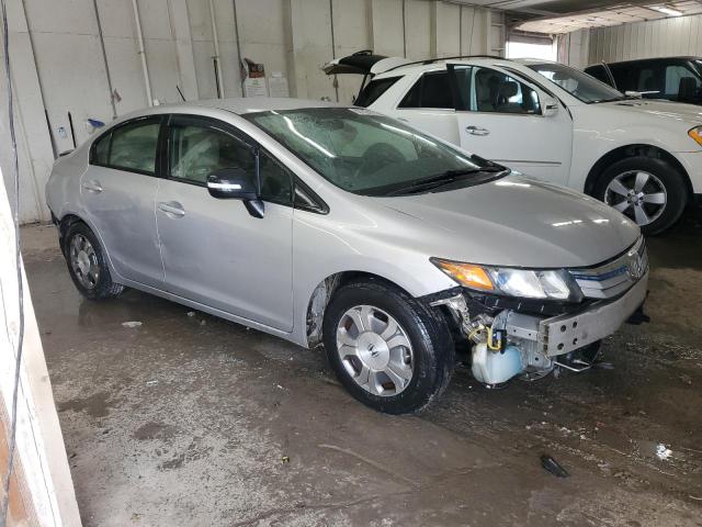 JHMFB4F26CS007336 - 2012 HONDA CIVIC HYBRID SILVER photo 4