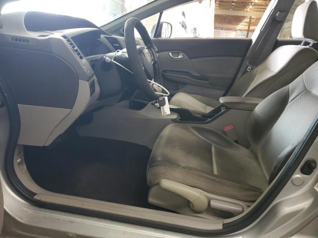 JHMFB4F26CS007336 - 2012 HONDA CIVIC HYBRID SILVER photo 7
