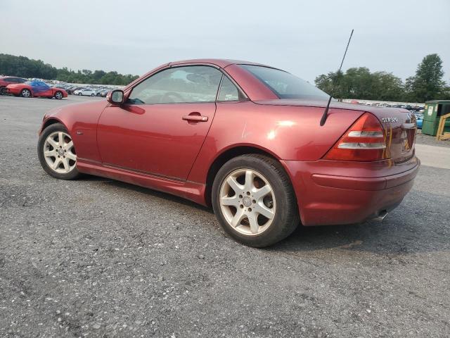 WDBKK65F03F286029 - 2003 MERCEDES-BENZ SLK 320 BURGUNDY photo 2