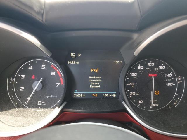 ZASPAKBN6M7D02820 - 2021 ALFA ROMEO STELVIO TI GRAY photo 9