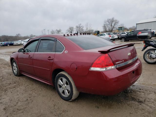 2G1WT57K491119718 - 2009 CHEVROLET IMPALA 1LT MAROON photo 2