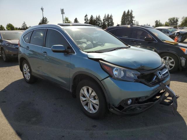 5J6RM4H73DL067310 - 2013 HONDA CR-V EXL TURQUOISE photo 4