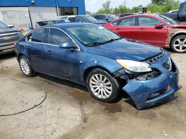 W04GN5EC4B1142780 - 2011 BUICK REGAL CXL BLUE photo 4