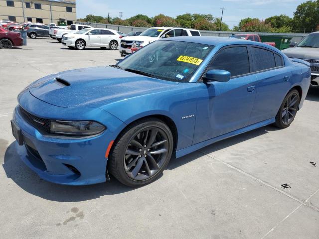 2C3CDXCT2MH648672 - 2021 DODGE CHARGER R/T BLUE photo 1