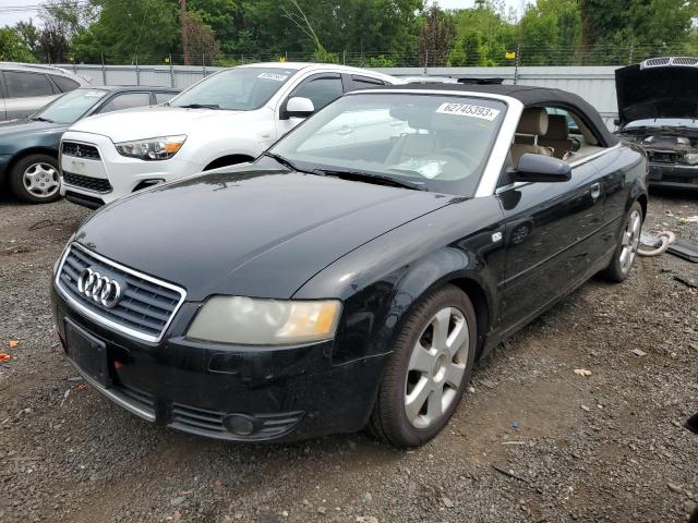 WAUDT48H15K014203 - 2005 AUDI A4 QUATTRO CABRIOLET BLACK photo 1