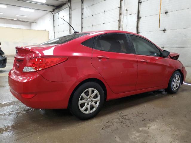 KMHCT4AE2EU614663 - 2014 HYUNDAI ACCENT GLS RED photo 3