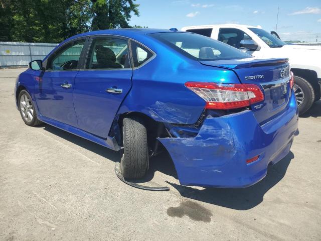 3N1AB7APXFY303257 - 2015 NISSAN SENTRA S BLUE photo 2