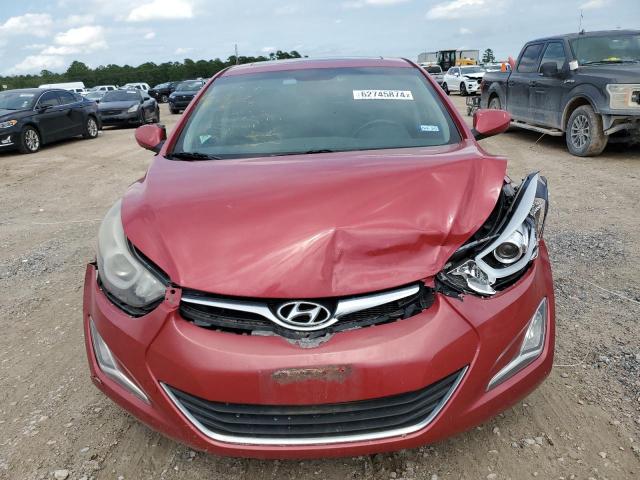 KMHDH4AEXFU355184 - 2015 HYUNDAI ELANTRA SE RED photo 5