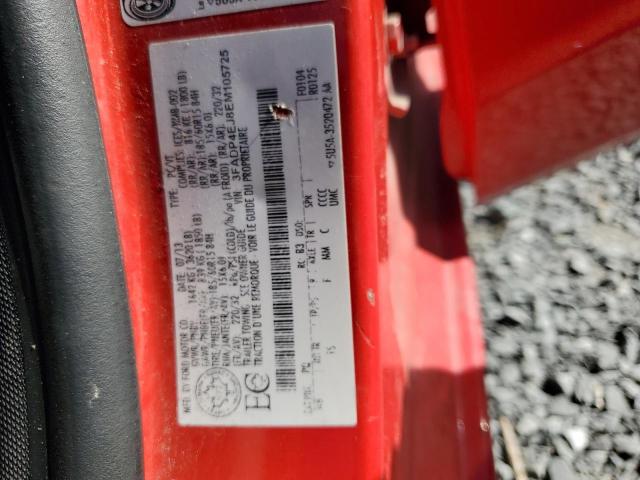 3FADP4EJ8EM105725 - 2014 FORD FIESTA SE RED photo 13