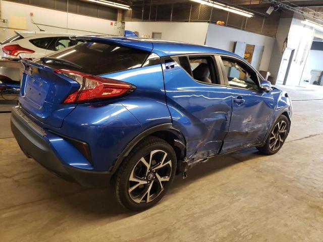 JTNKHMBX3K1034106 - 2019 TOYOTA C-HR XLE BLUE photo 3