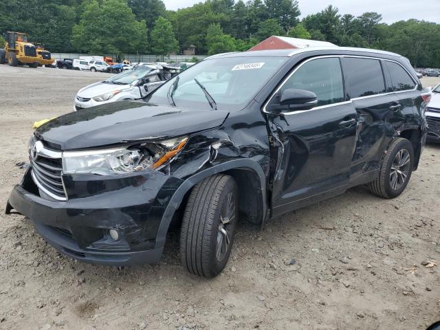 5TDJKRFH2GS314708 - 2016 TOYOTA HIGHLANDER XLE BLACK photo 1