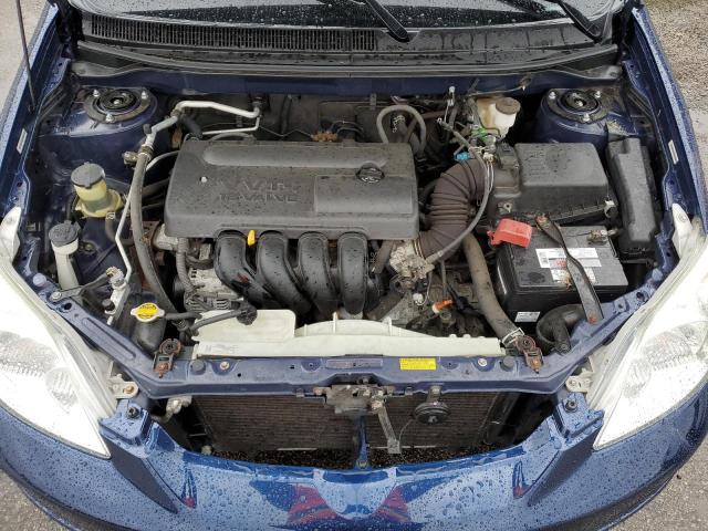 2T1KR32E44C283720 - 2004 TOYOTA COROLLA MA XR BLUE photo 11