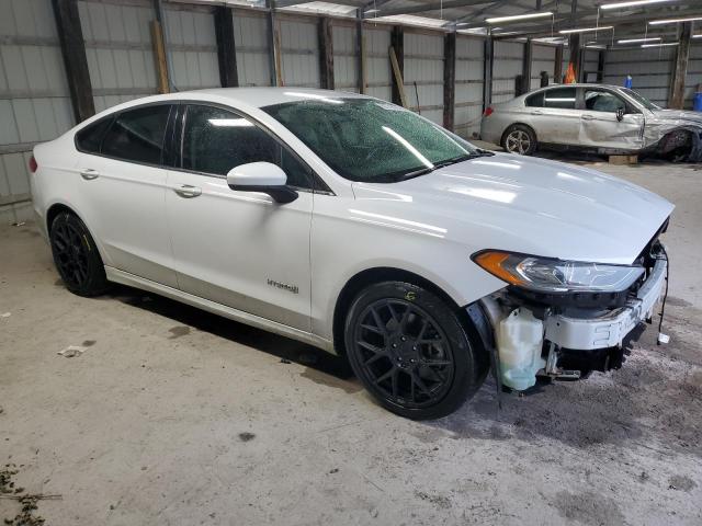 3FA6P0LU5JR172293 - 2018 FORD FUSION SE HYBRID WHITE photo 4