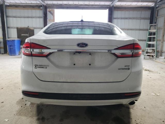 3FA6P0LU5JR172293 - 2018 FORD FUSION SE HYBRID WHITE photo 6