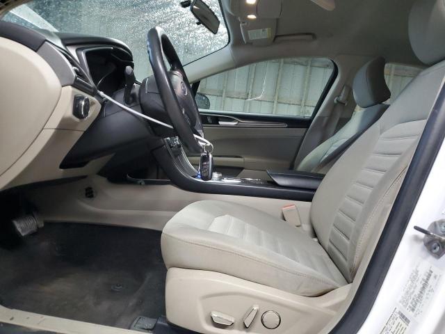 3FA6P0LU5JR172293 - 2018 FORD FUSION SE HYBRID WHITE photo 7