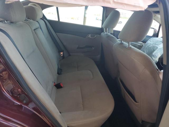 19XFB2F86DE083010 - 2013 HONDA CIVIC EX BURGUNDY photo 10