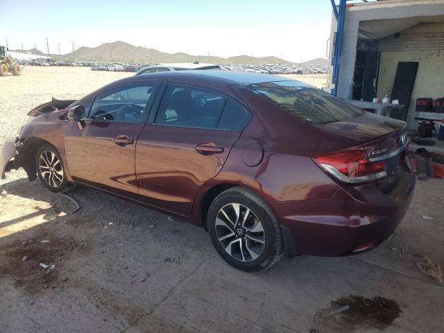 19XFB2F86DE083010 - 2013 HONDA CIVIC EX BURGUNDY photo 2