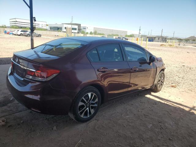 19XFB2F86DE083010 - 2013 HONDA CIVIC EX BURGUNDY photo 3