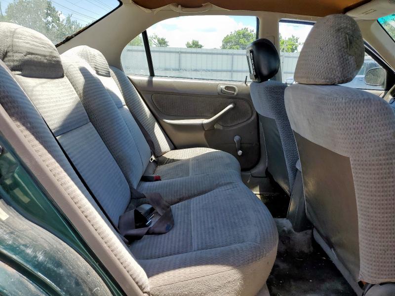 2HGEJ6617YH594407 - 2000 HONDA CIVIC BASE მწვანე ფოტო 10