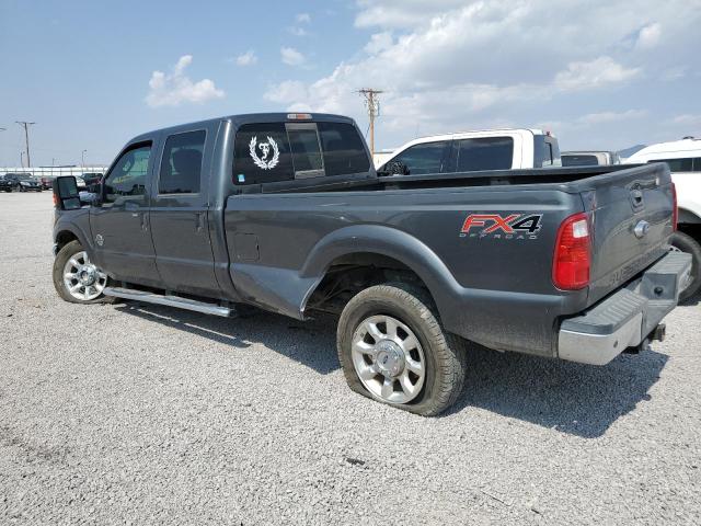 1FT8W3BT5FEB44262 - 2015 FORD F350 SUPER DUTY GRAY photo 2