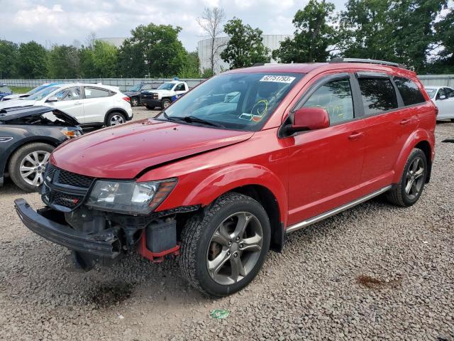 3C4PDDGGXFT621271 - 2015 DODGE JOURNEY CROSSROAD RED photo 1