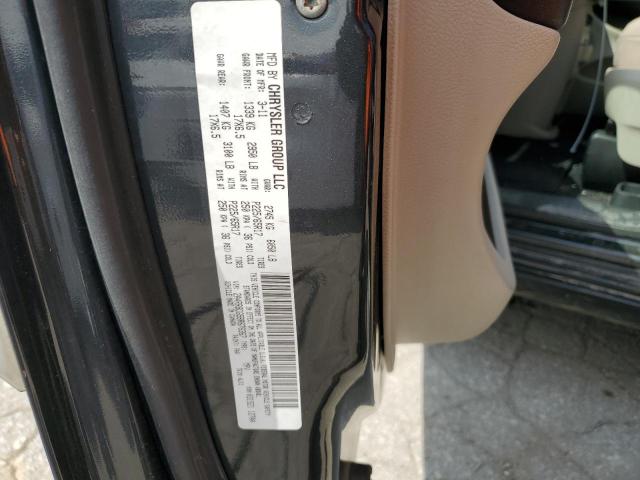 2A4RR8DG5BR676367 - 2011 CHRYSLER TOWN & COU TOURING L BLACK photo 13