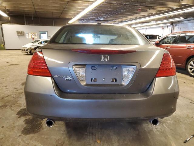 1HGCM66507A012534 - 2007 HONDA ACCORD EX GRAY photo 6