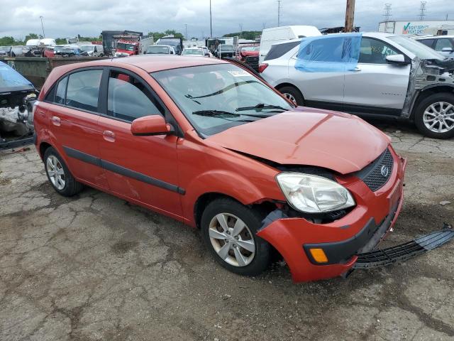 KNADE243196539673 - 2009 KIA RIO 5 SX ORANGE photo 4