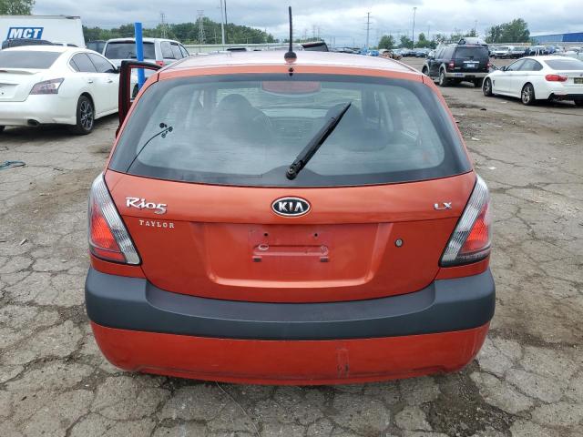 KNADE243196539673 - 2009 KIA RIO 5 SX ORANGE photo 6