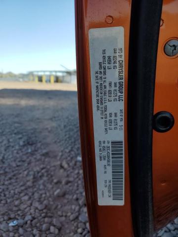 2B3CJ4DG8BH586102 - 2011 DODGE CHALLENGER ORANGE photo 12